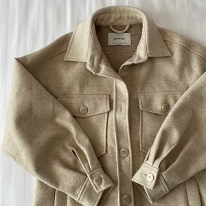 Stradivarius Beige Shacket